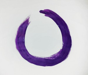 Lilafarbener Zen Kreis